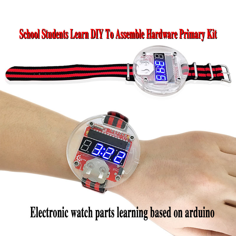 Single Chip LED Kit Clock DIY  - Arduino Kit ulasan dan harga