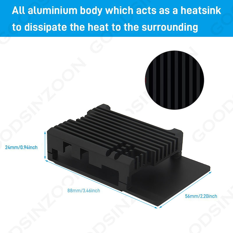Raspberry Pi 5 Aluminum Armor  - Pi Cooler ulasan dan harga